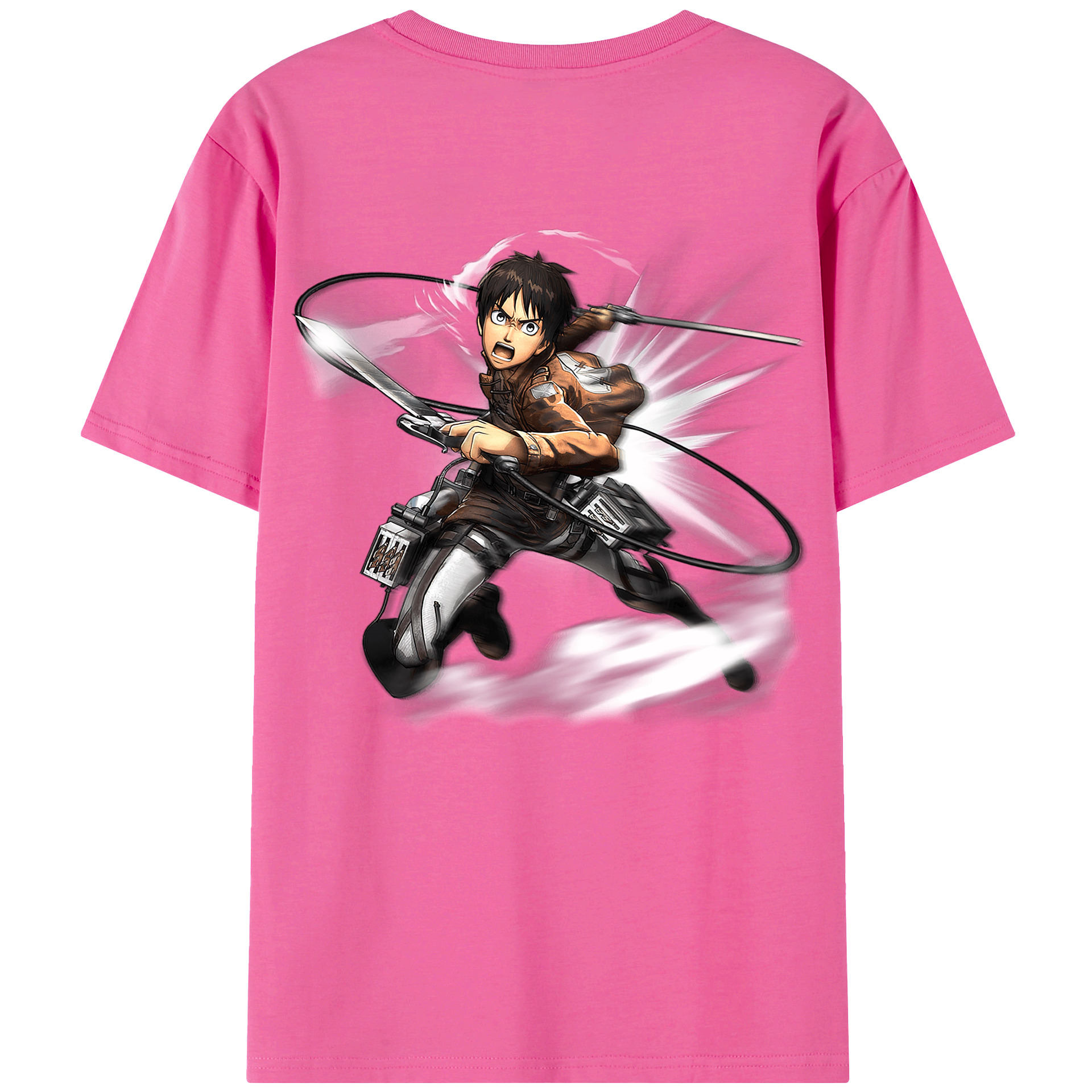 （画像用） 進撃の巨人 エレン･イェーガー Attack on Titan Eren Jäger レディース半袖Tシャツ(バックプリント)
